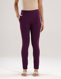 Women's Needle Pants Dark Purple
