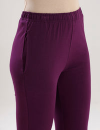 Women's Needle Pants Dark Purple