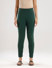 Super Stretch Kurti Pant-Dark Green