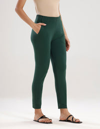Super Stretch Kurti Pant-Dark Green