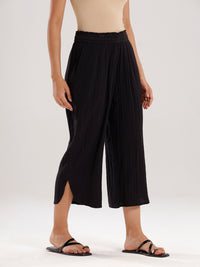 Crop Palazzo-Black - De Moza