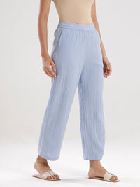 Wide Leg Palazzo-Powder Blue - De Moza
