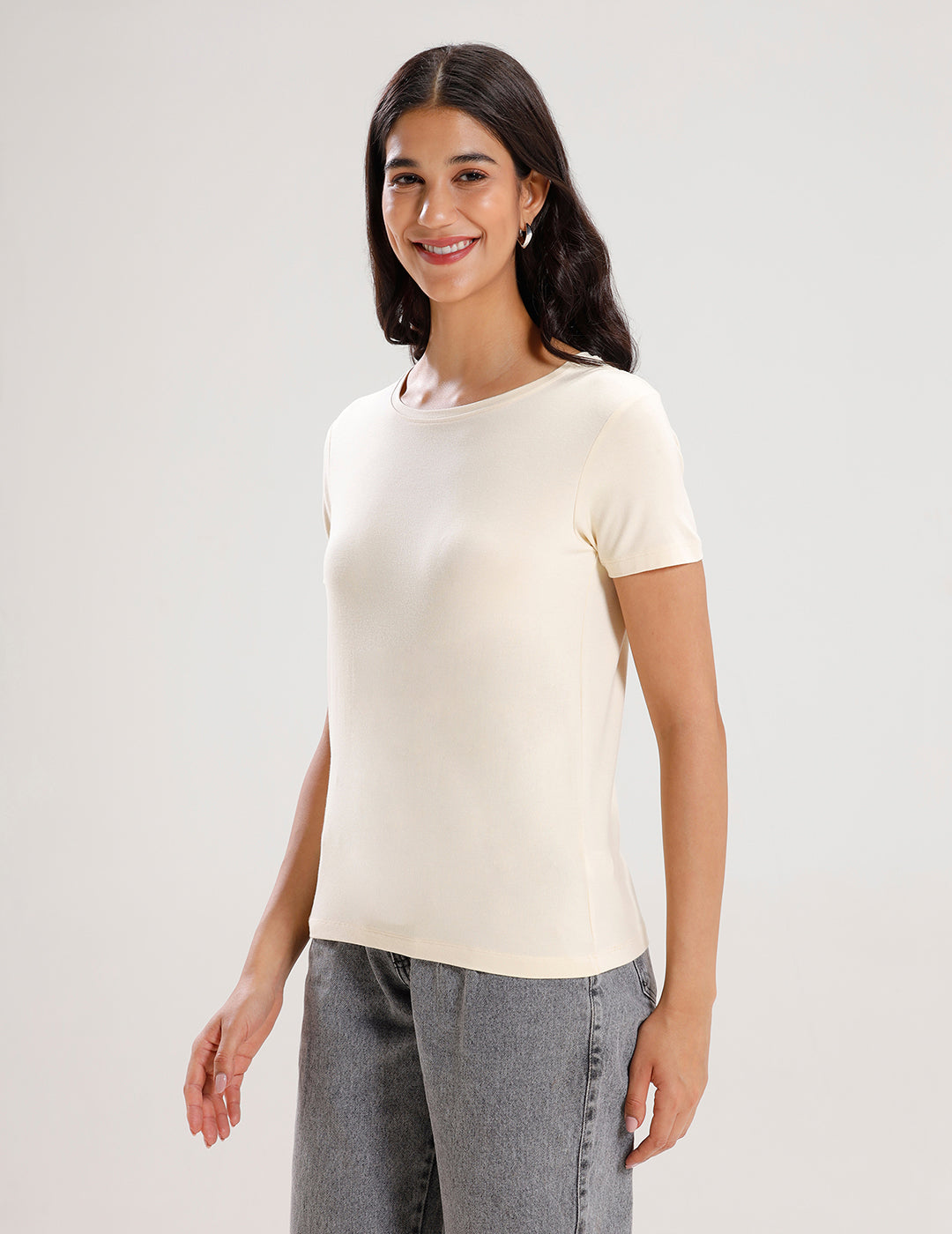 T-Shirt Regular Sleeve-Ecru