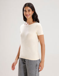 T-Shirt Regular Sleeve-Ecru