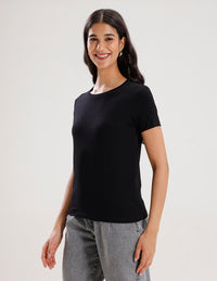 T-Shirt Regular Sleeve-Black