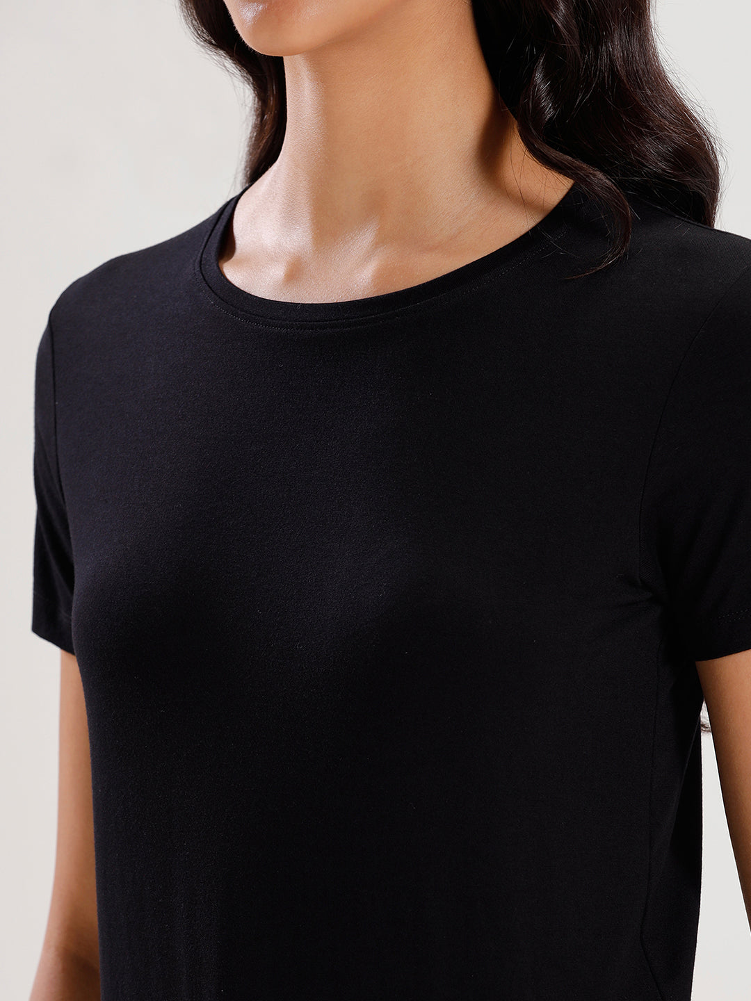 T-Shirt Regular Sleeve-Black - De Moza