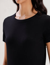 T-Shirt Regular Sleeve-Black