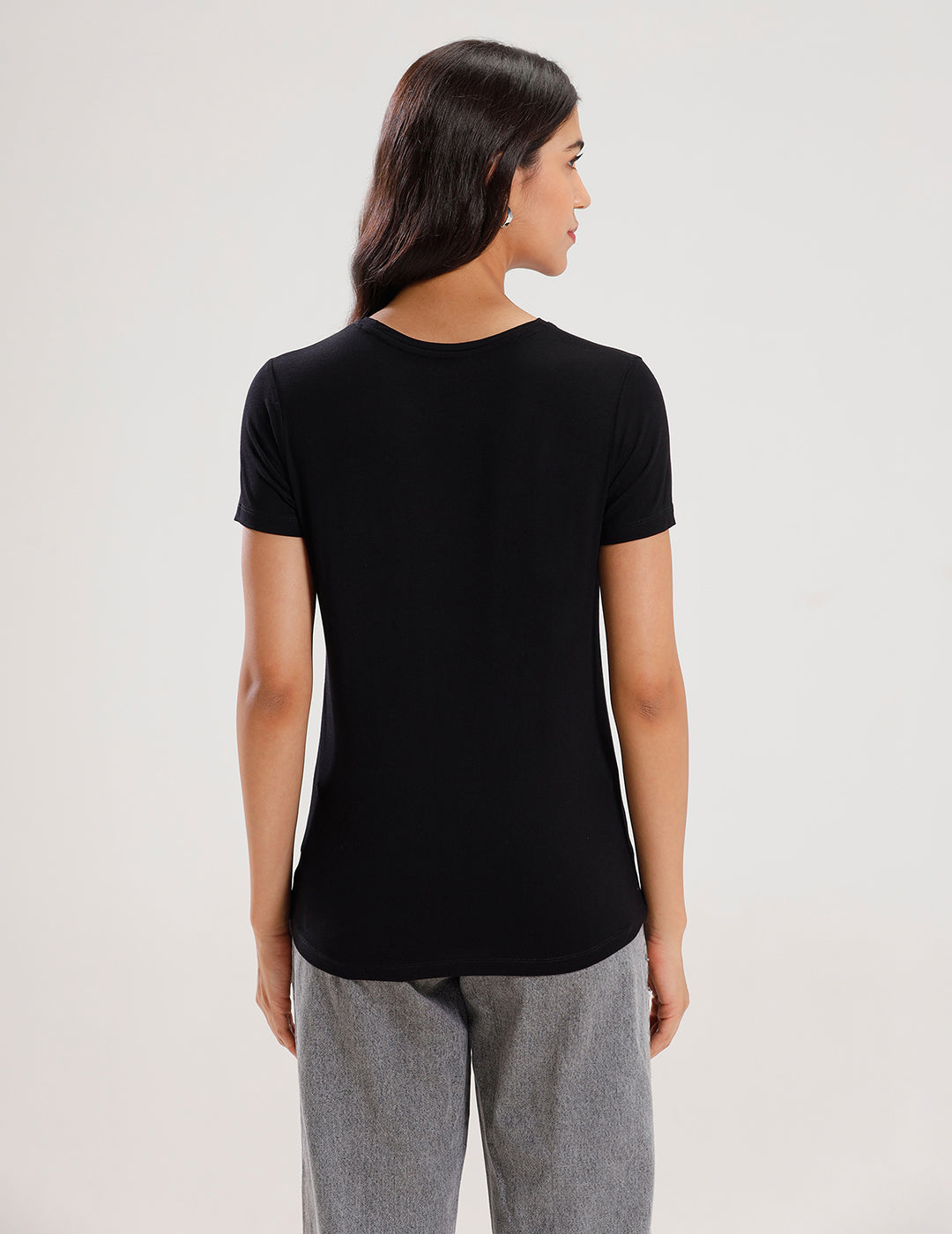 T-Shirt Regular Sleeve-Black