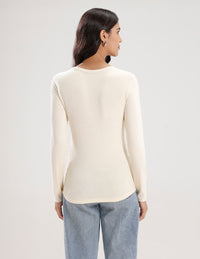 T-Shirt Long Sleeve-Ecru