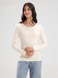 T-Shirt Long Sleeve-Ecru - De Moza