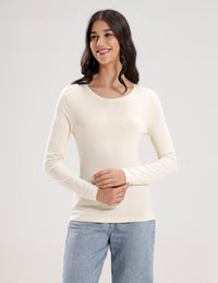 T-Shirt Long Sleeve-Ecru