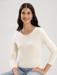 T-Shirt Long Sleeve-Ecru