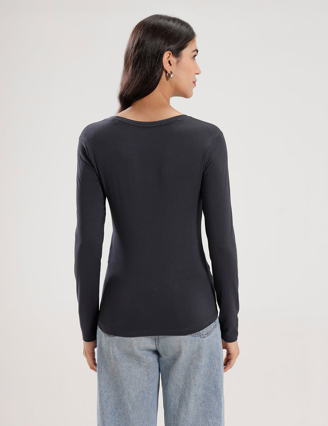 T-Shirt Long Sleeve-Dark Grey
