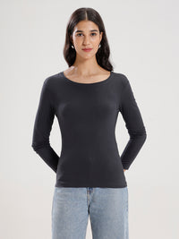 T-Shirt Long Sleeve-Dark Grey - De Moza