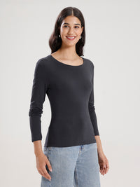 T-Shirt Long Sleeve-Dark Grey - De Moza
