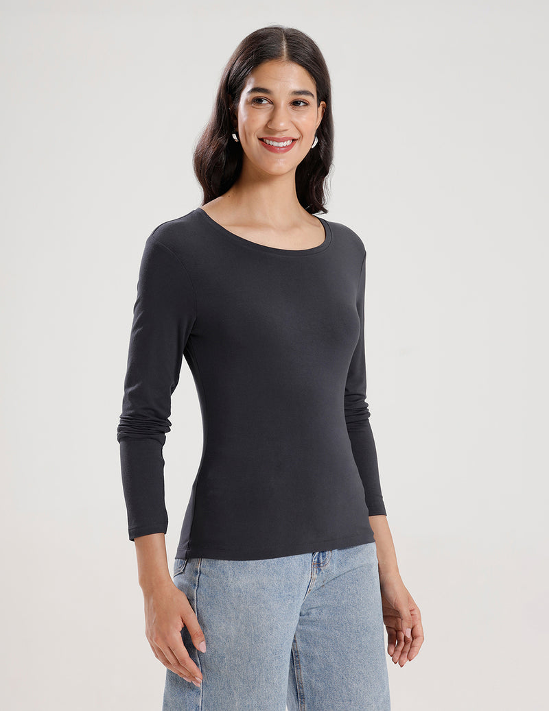 T-Shirt Long Sleeve-Dark Grey