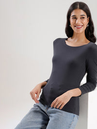 T-Shirt Long Sleeve-Dark Grey - De Moza