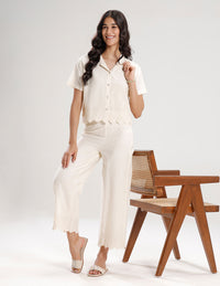 Crop Shirt-Offwhite