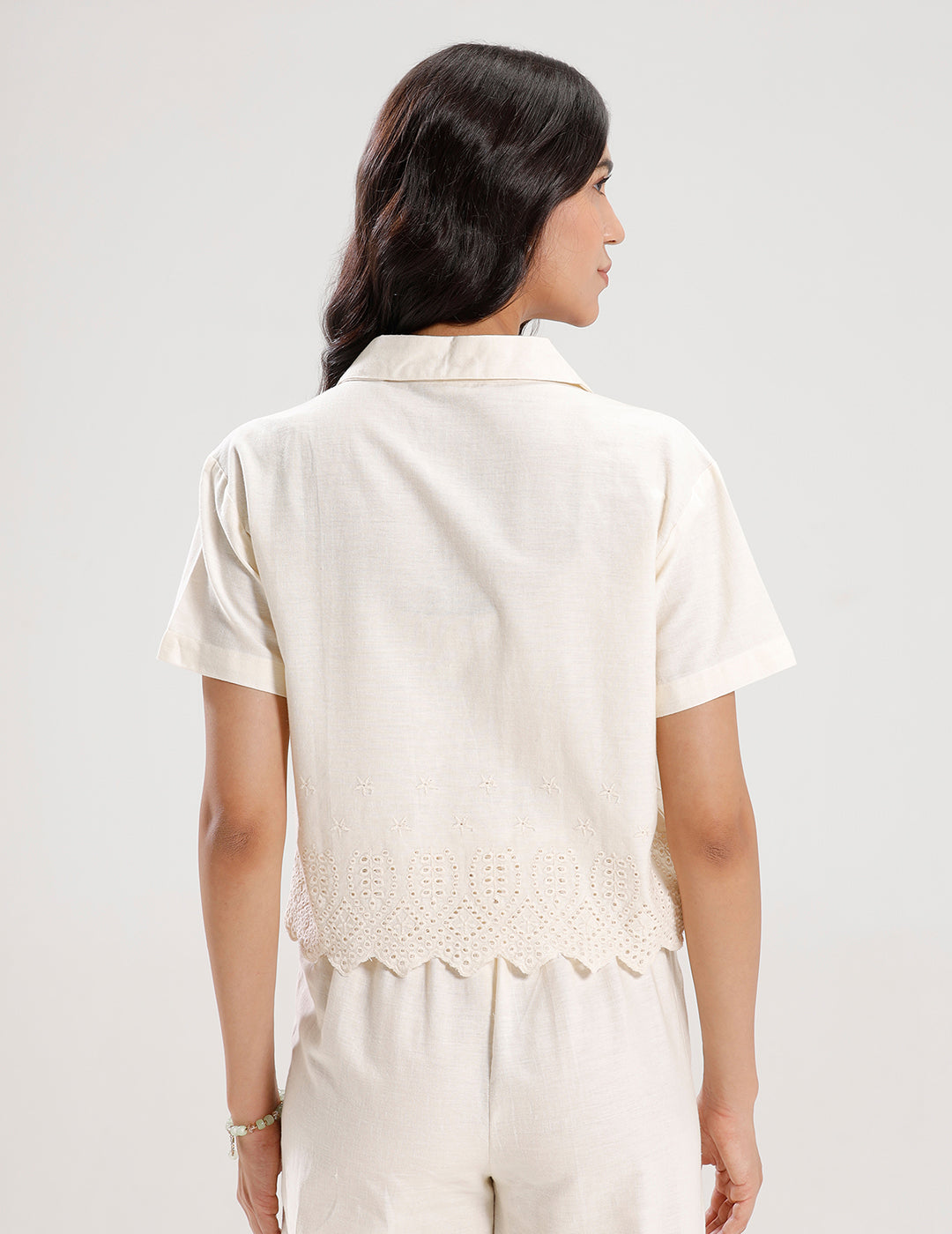 Crop Shirt-Offwhite