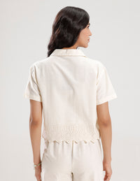Crop Shirt-Offwhite