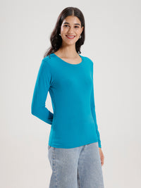 T-Shirt Long Sleeve-Teal - De Moza