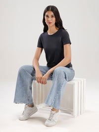 T-Shirt Regular Sleeve-Dark Grey - De Moza
