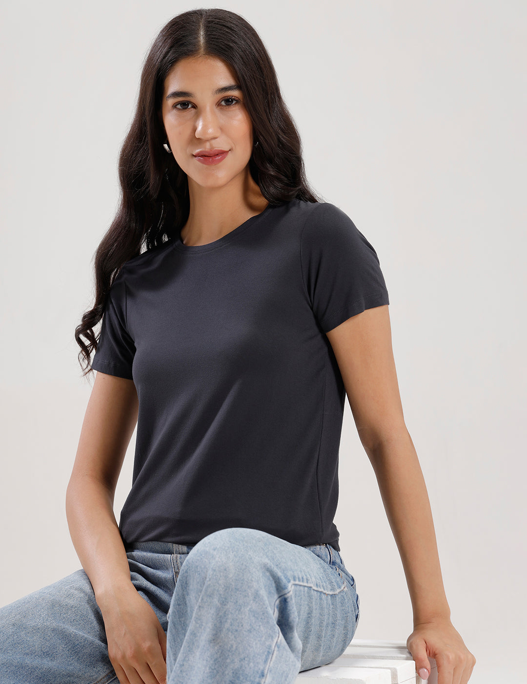 T-Shirt Regular Sleeve-Dark Grey