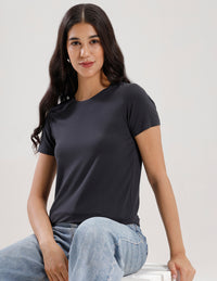 T-Shirt Regular Sleeve-Dark Grey