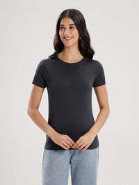 T-Shirt Regular Sleeve-Dark Grey - De Moza