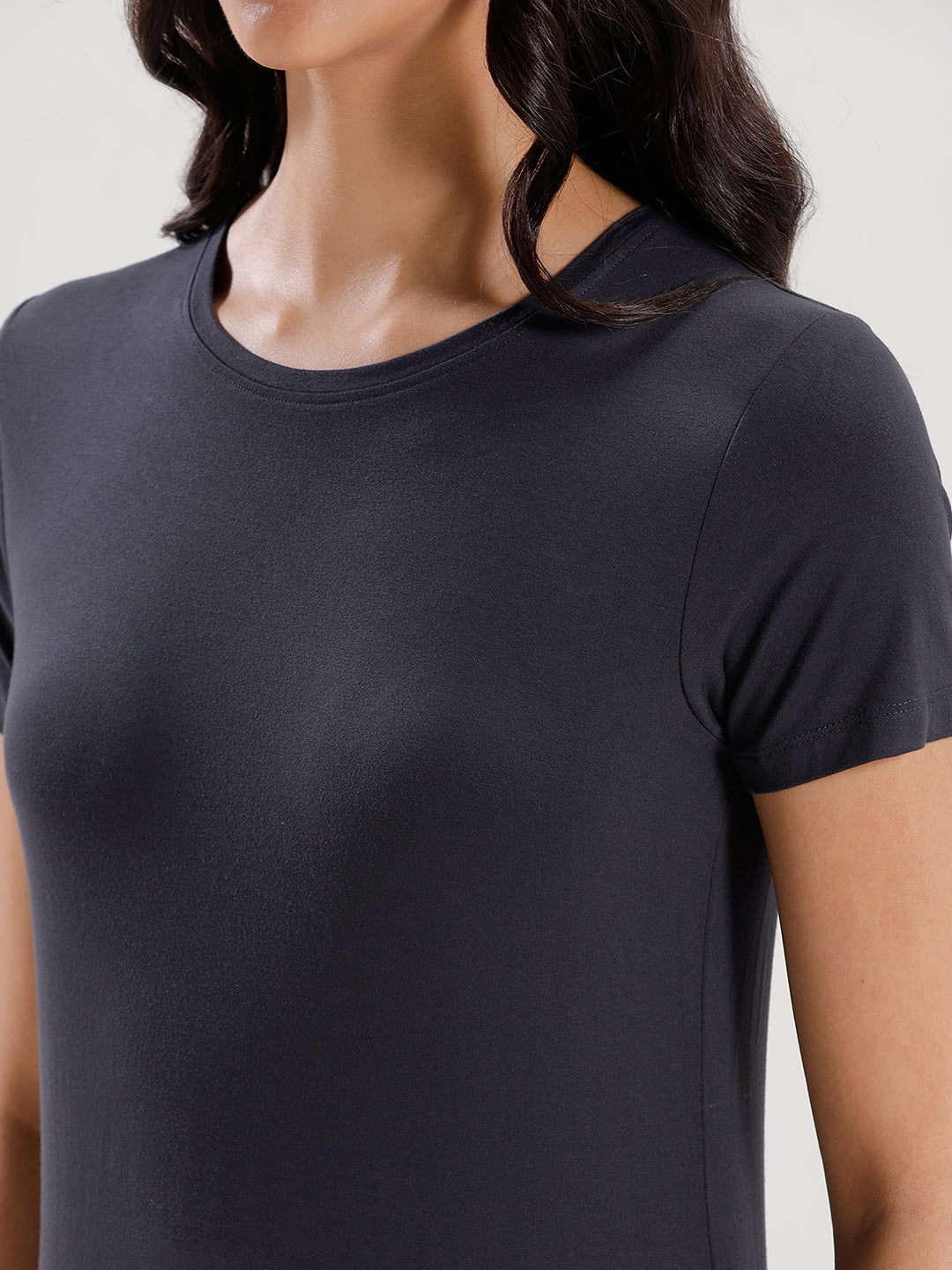 T-Shirt Regular Sleeve-Dark Grey - De Moza