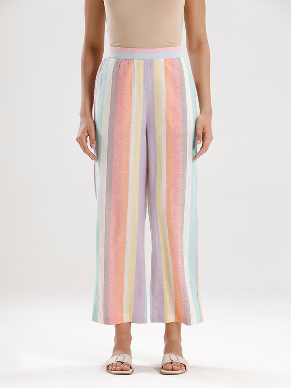 Casual Palazzo- Multi - De Moza