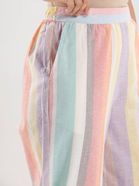 Casual Palazzo- Multi - De Moza
