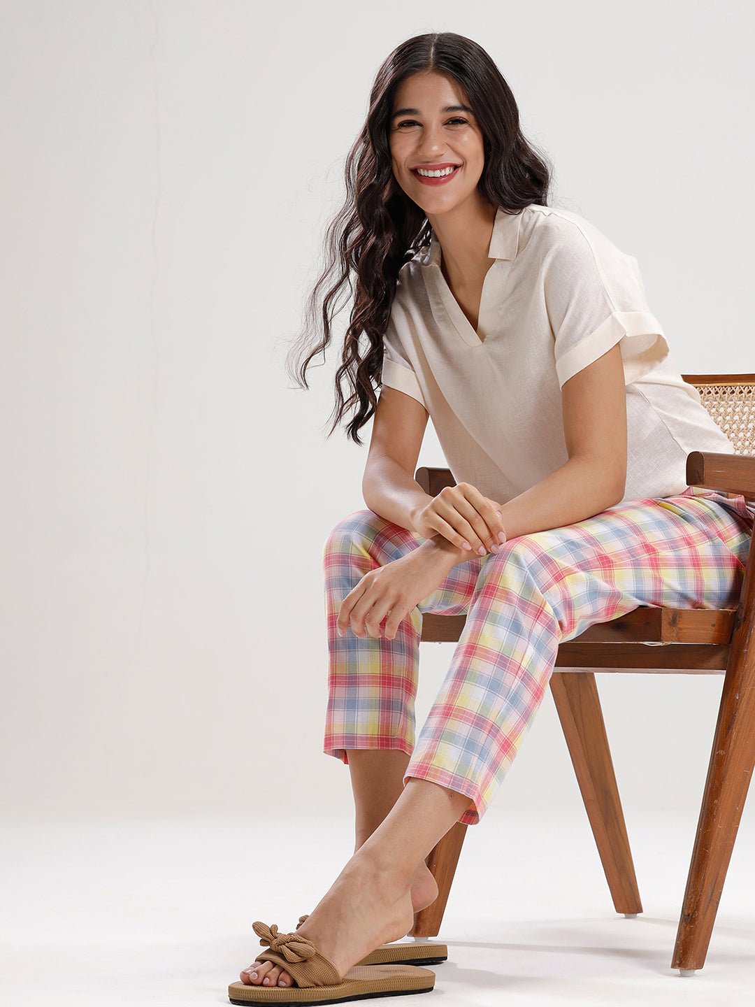 Cigarette Pants-Multi - De Moza