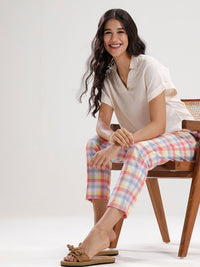 Cigarette Pants-Multi - De Moza