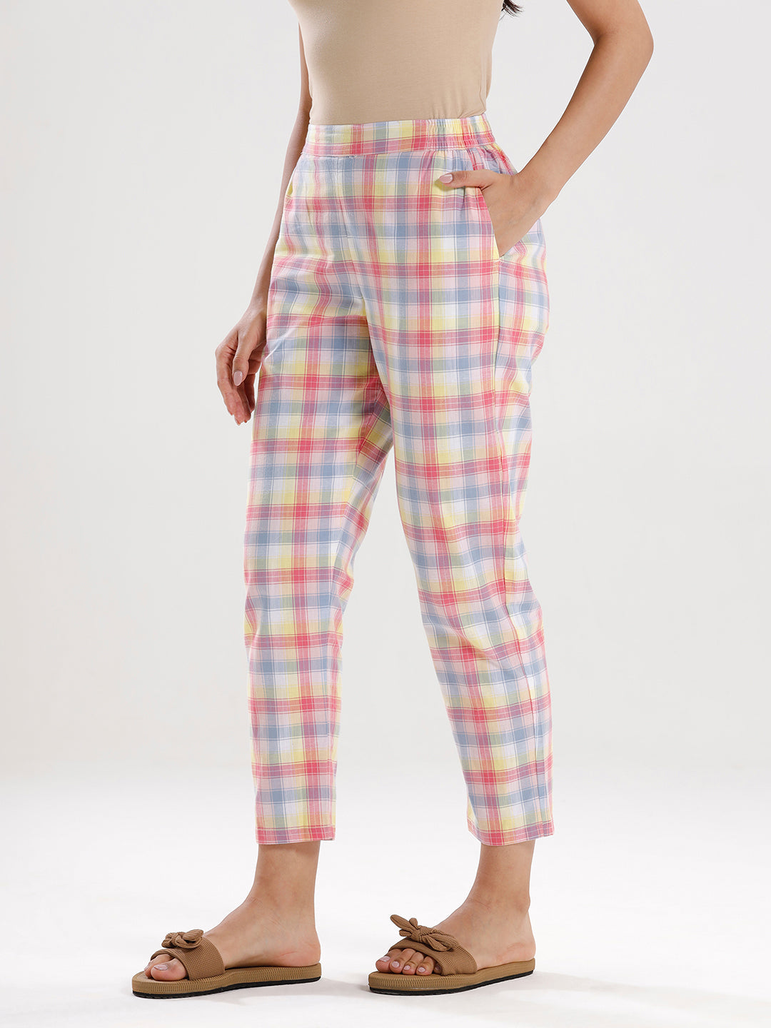 Cigarette Pants-Multi - De Moza