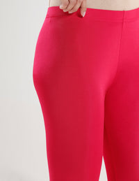 Shimmer Leggings-Cherry
