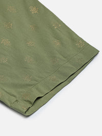 De Moza Women Festive Pants Deep Green - De Moza