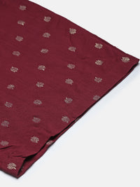 De Moza Women Festive Palazzo Maroon - De Moza