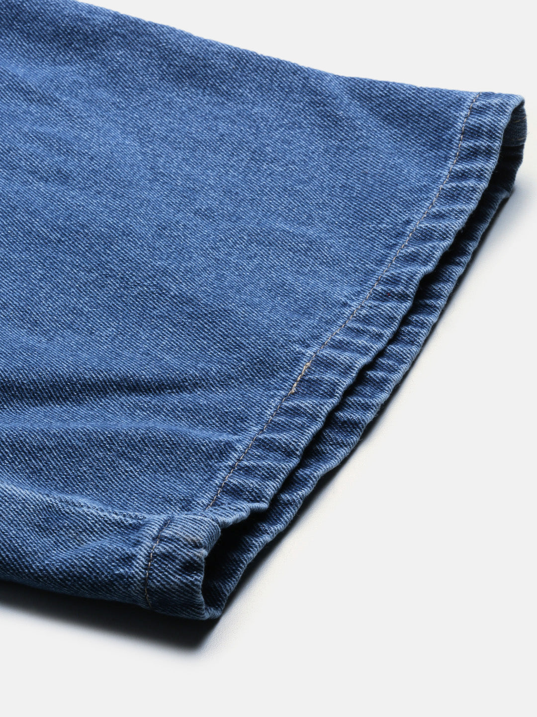 Jeans Pant Wide Leg-Mid Blue - De Moza