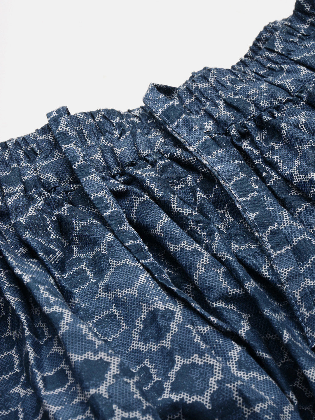 Harem Pant AOP-Indigo - De Moza