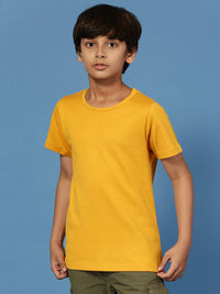 PIPIN Boys Printed T-Shirt Mustard