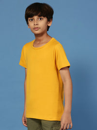 PIPIN Boys Printed T-Shirt Mustard