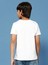 PIPIN Boys Printed T-Shirt White