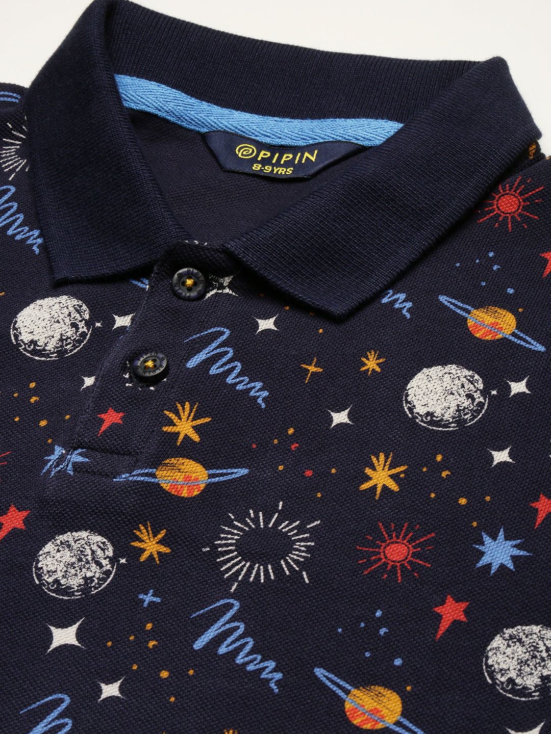 PIPIN Boys Printed T-Shirt Dark Blue