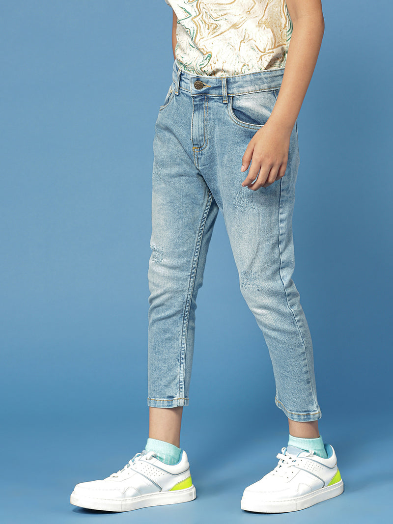 PIPIN Boys Denim Jeans Mid Blue