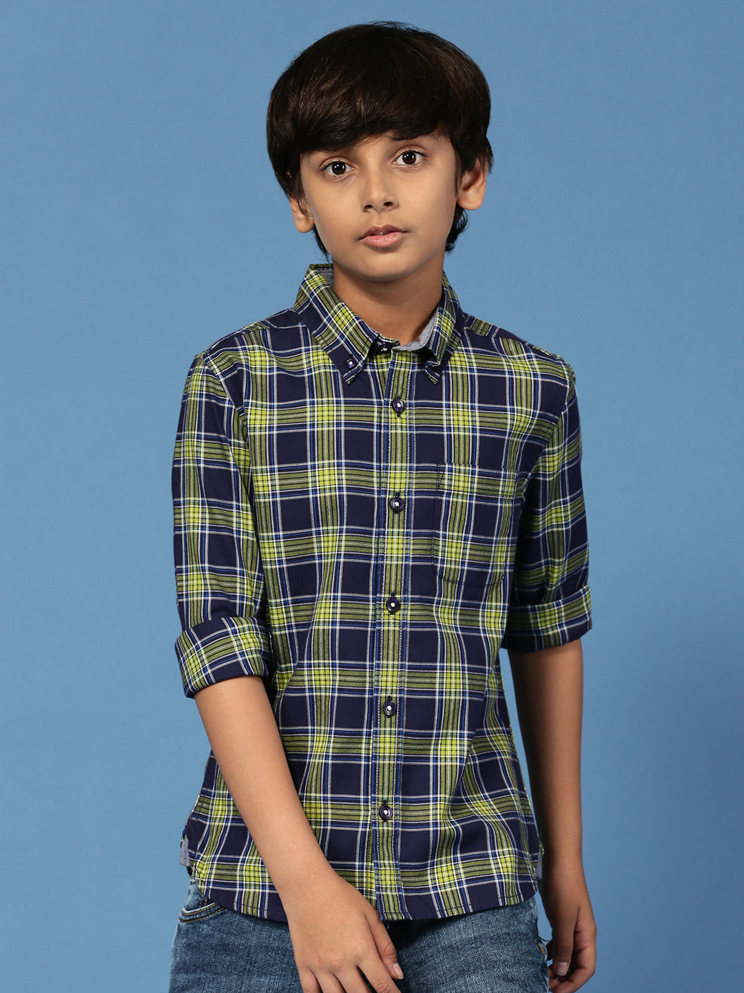 PIPIN Boys Printed Shirt Light Green