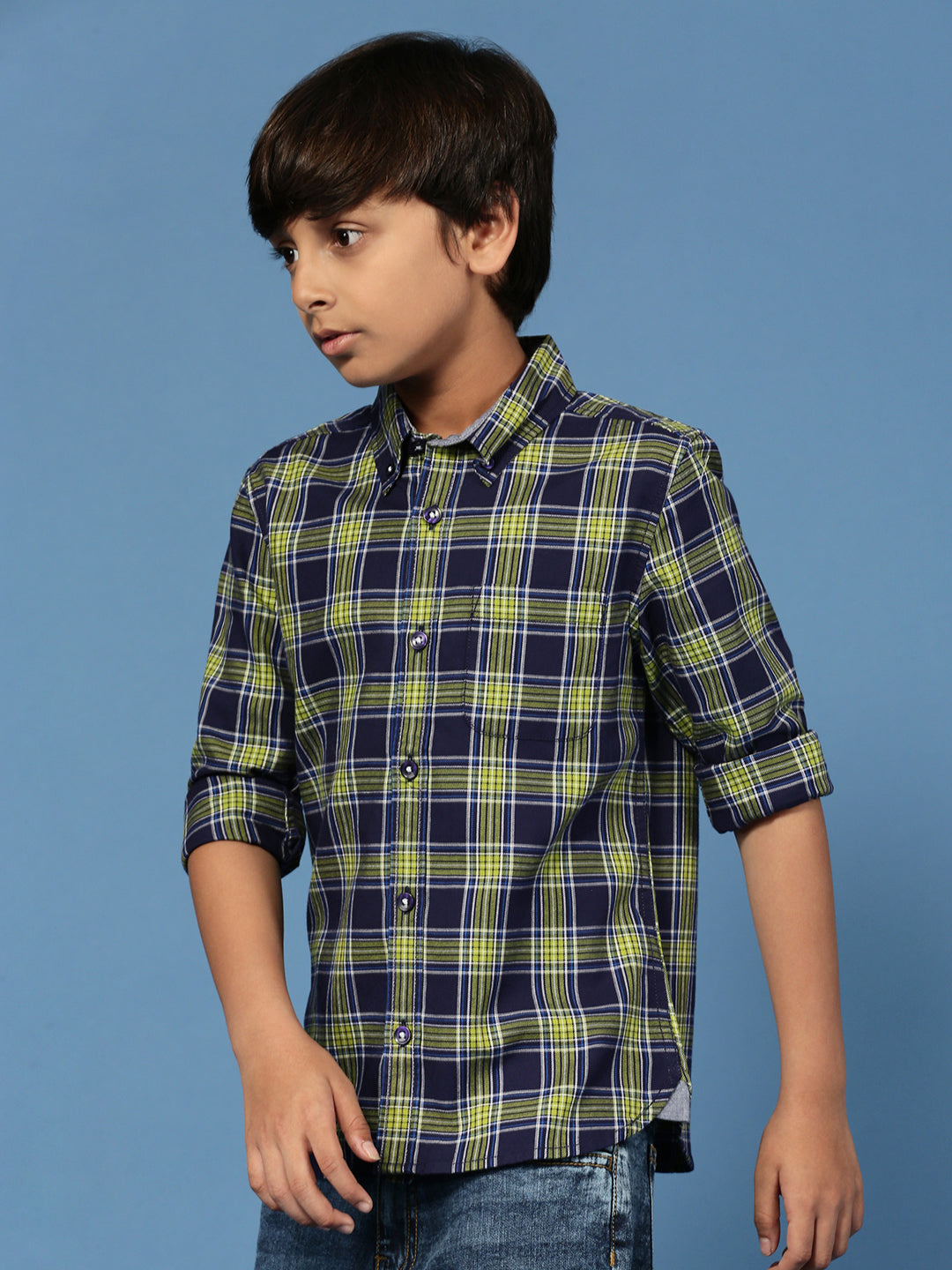 PIPIN Boys Printed Shirt Light Green