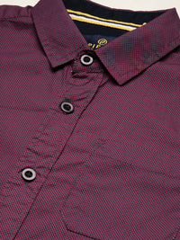 PIPIN Boys Solid Shirt Violet