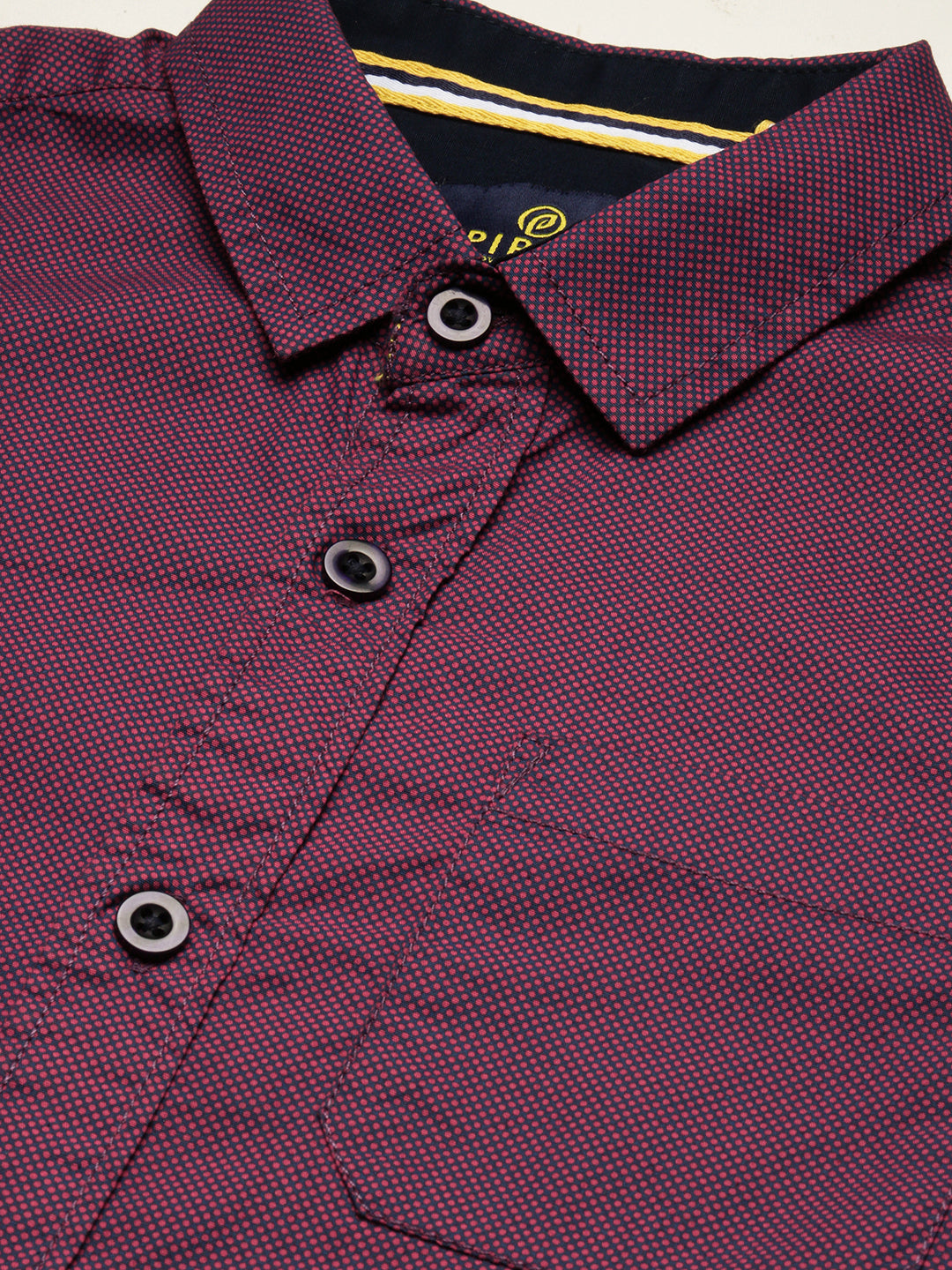 PIPIN Boys Solid Shirt Violet