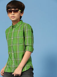PIPIN Boys Printed Shirt Green